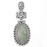 Sterling Silver Pendant with Gemstone and Black Onyx