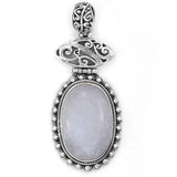 Rainbow Moonstone Sterling Silver Pendant
