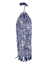 Frosted Lapis Lazuli Nugget Gemstone Bead String