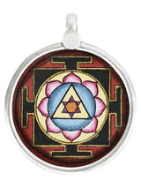 Goddess Lakshmi Temple Sterling Silver Pendant
