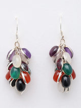 Multigemstone Sterling Silver Earrings