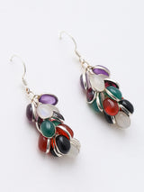 Multigemstone Sterling Silver Earrings