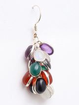 Multigemstone Sterling Silver Earrings