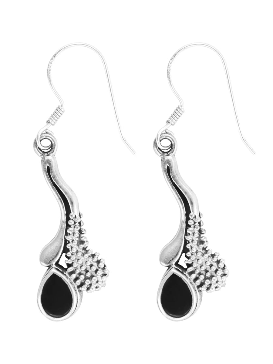 Black Onyx Sterling Silver Earrings