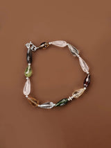 Multigemstone Sterling Silver Bracelet