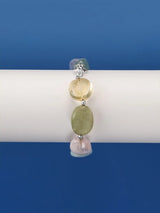 Multicolour Gemstone Sterling Silver Bracelet