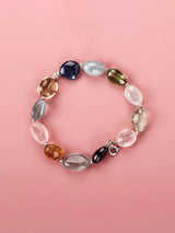 Multigemstone Sterling Silver Bracelet