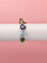 Multigemstone Sterling Silver Bracelet