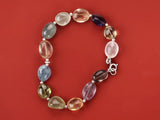 Multicolour Gemstone Sterling Silver Bracelet