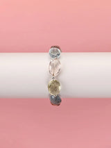 Multicoloured Gemstone Sterling Silver Bracelet