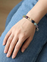 Multicolour Gemstone Sterling Silver Bracelet