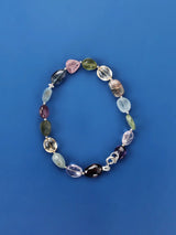 Multicolour Gemstone Sterling Silver Bracelet