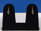 Sterling Silver Gemstone Dangle Earrings in Black Onyx and Turquoise