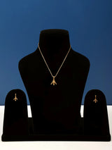 Metal Necklace and Earring Set for Everyday Wear
