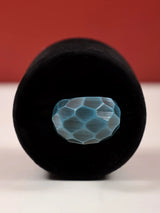 Honeycomb Motif Resin Fashion Ring in Cream and Blue