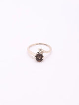 Labradorite Round Cut Sterling Silver Ring