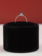 Turquoise, Lapis and Moonstone Marquise Sterling Silver Ring