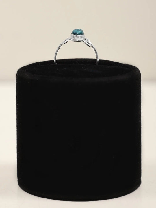 Turquoise, Lapis and Moonstone Marquise Sterling Silver Ring