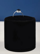 Labradorite, Black Onyx and Rainbow Moonstone Sterling Silver Ring