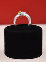 Green Chalcedony Sterling Silver Ring