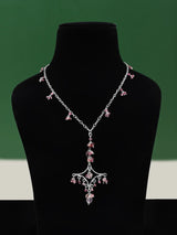 Gemstone Sterling Silver Necklace in Handcrafted Silver