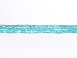 Natural Blue Apatite Gemstone Beads String 12 Inch