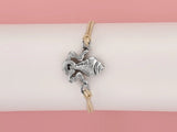 Conch Shell Sterling Silver Bracelet with Enamel Finish