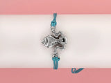 Conch Shell Sterling Silver Bracelet with Enamel Finish