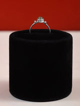 Oval Gemstone Sterling Silver Ring in Amethyst and Onyx