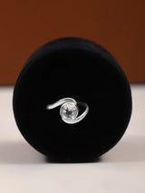 Smoky Quartz Crystal Sterling Silver Ring