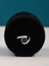 Smoky Quartz Crystal Sterling Silver Ring