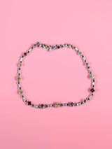 Faceted Gemstone Sterling Silver Bracelet