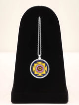Kali Yantra Oxidised Sterling Silver Pendant