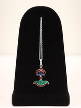 Sterling Silver Pendant with Intricate Indian Motif