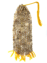 Golden Rutilated Quartz Beaded Necklace in Semi-Precious Stone