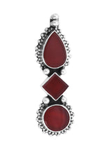 Carnelian Sterling Silver Vintage Brooch