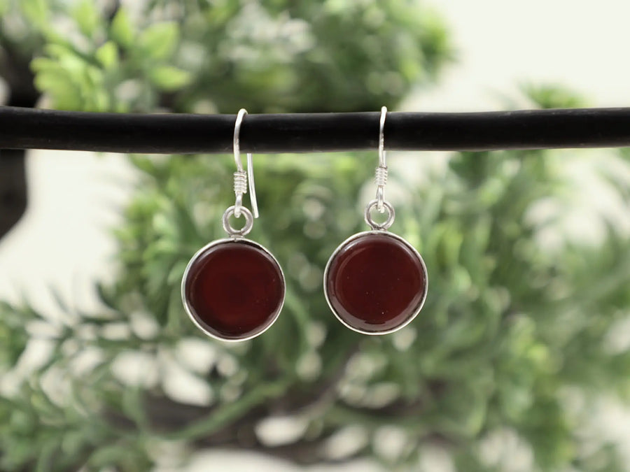 Round Sterling Silver Stud Earrings