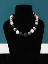 Round Agate Bead Necklace in Indian Gemstone Jewellery