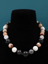 Round Agate Bead Necklace in Indian Gemstone Jewellery