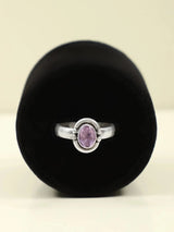 Faceted Amethyst Sterling Silver Ring