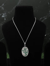 Oval Sterling Silver Pendant
