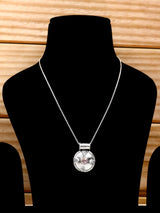 Rose Quartz Sterling Silver Pendant