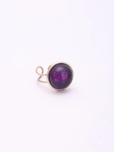 Cabochon Gemstone Sterling Silver Adjustable Ring