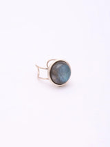 Cabochon Gemstone Sterling Silver Adjustable Ring