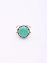 Cabochon Gemstone Sterling Silver Adjustable Ring