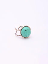 Cabochon Gemstone Sterling Silver Adjustable Ring