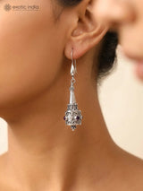 Amethyst Sterling Silver Dangle Earrings