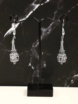 Amethyst Sterling Silver Dangle Earrings