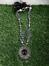 Multi-Strand Gemstone Long Necklace in Boho Style