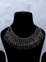 Beaded Multicolour Choker Necklace in Indian Jewellery Style